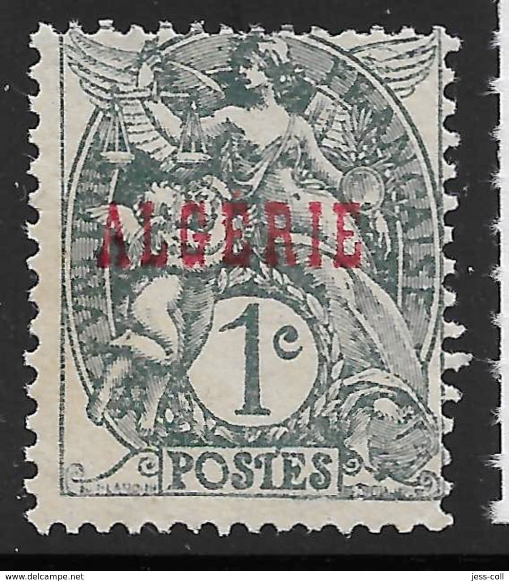 Yvert 2 Maury 2 - 1 C Type Blanc Gris Noir Type I - (*) - Unused Stamps