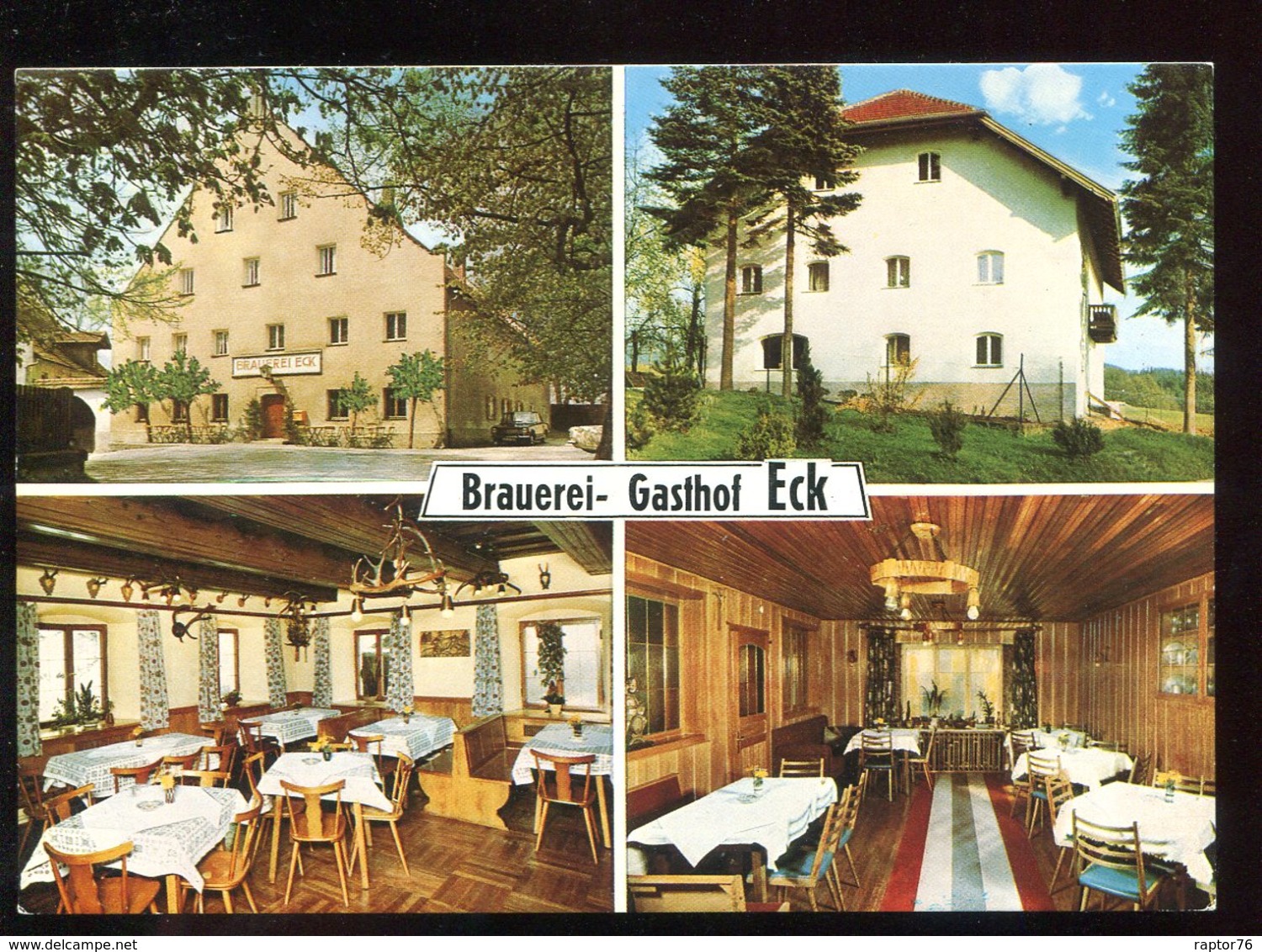 CPM Neuve Allemagne BÖBRACH-ECK Brauerei Gasthof  " ECK " - Regen