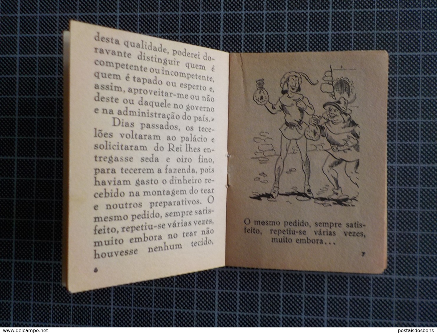 Cx 10) MAJORA Conto Infantil Portugal Ilustrado César Abbott O TRAJO NOVO DO REI 9,8X7,5cm Coleção Formiguinha - Junior