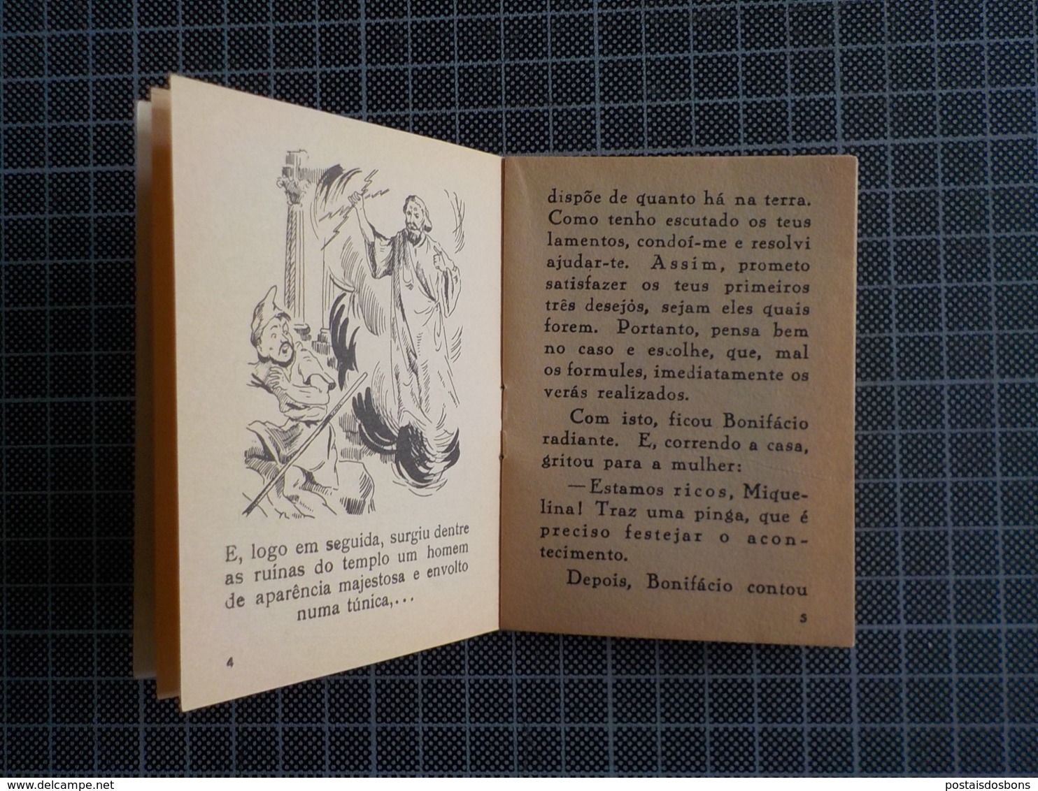 Cx 10) MAJORA Conto Infantil Portugal Ilustrado César Abbott BONIFÁCIO E AS SUAS AMBIÇÕES 9,8X7,5cm Coleção Formiguinha - Junior