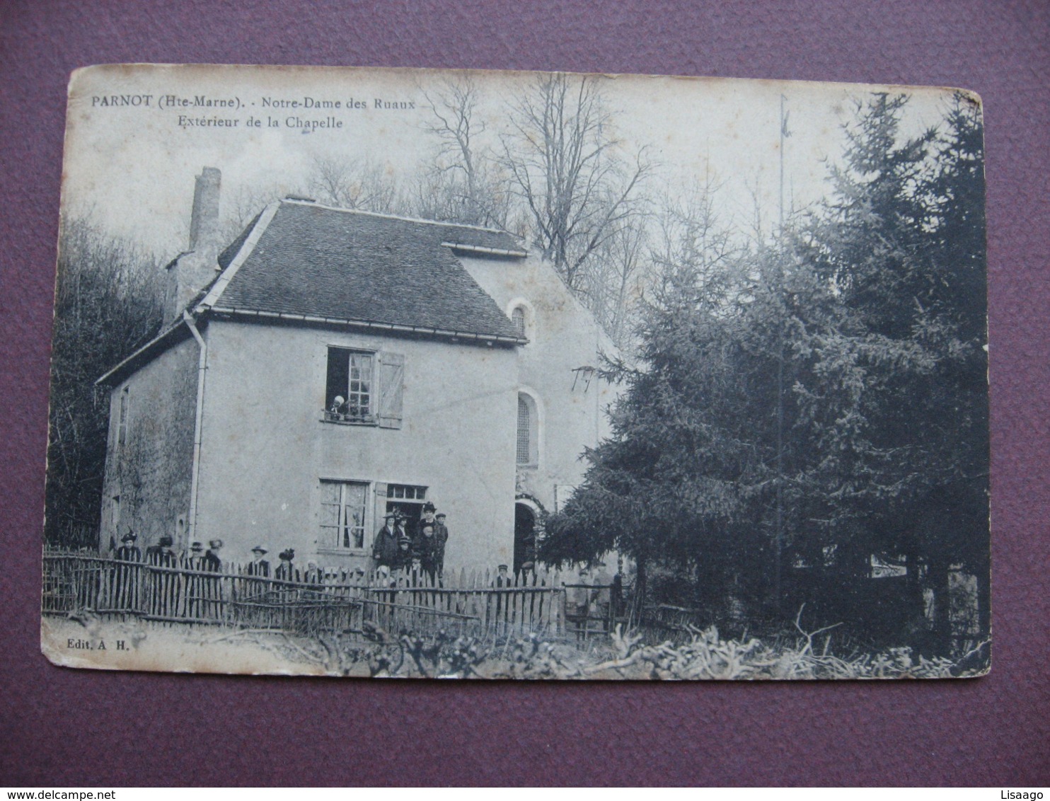 CPA 52 PARNOY EN BASSIGNY Ex PARNOT Notre Dame Des Ruaux Exterieur De Chapelle RARE & ANIMEE Canton BOURBONNE LES BAINS - Andere & Zonder Classificatie