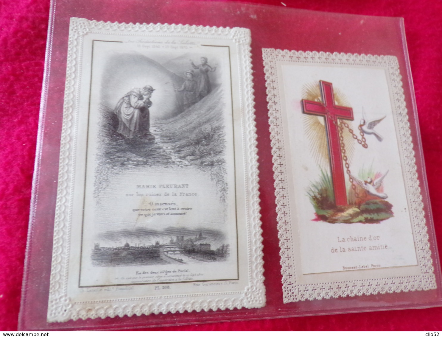 2 CANIVETS IMAGES PIEUSE  ANCIENS - Religione & Esoterismo