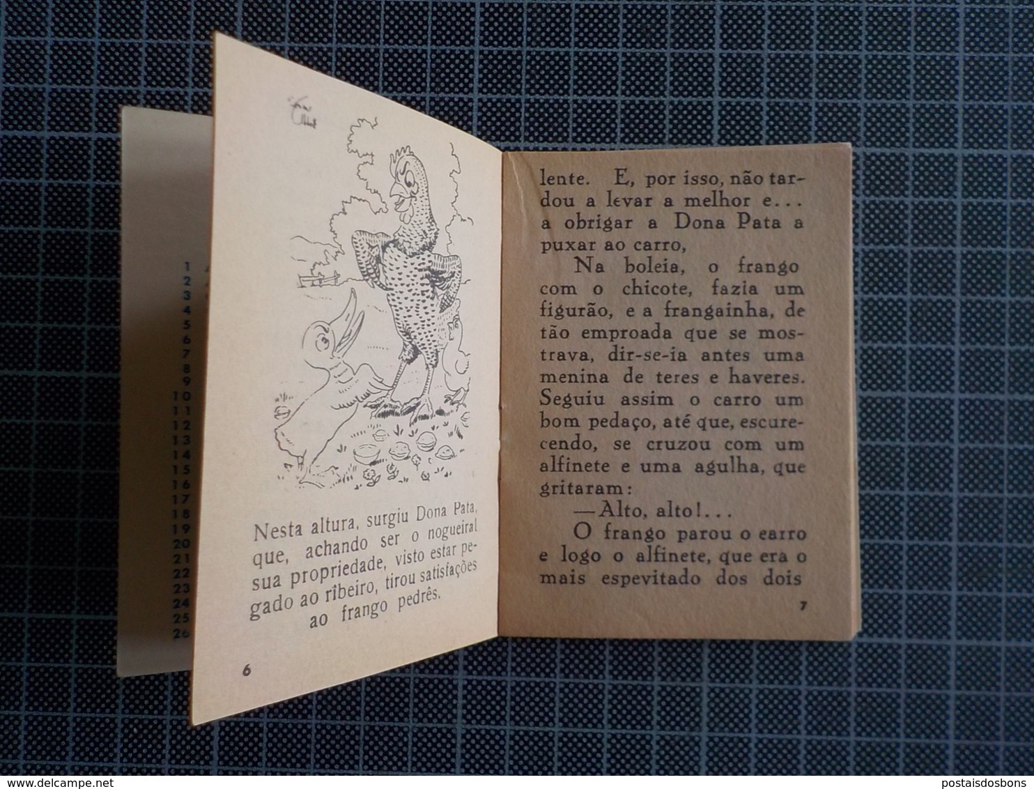 Cx 10) MAJORA Conto Infantil Portugal Ilustrado César Abbott AVENTURAS DE UM FRANGO PEDRÊS 9,8X7,5cm Coleção Formiguinha - Giovani