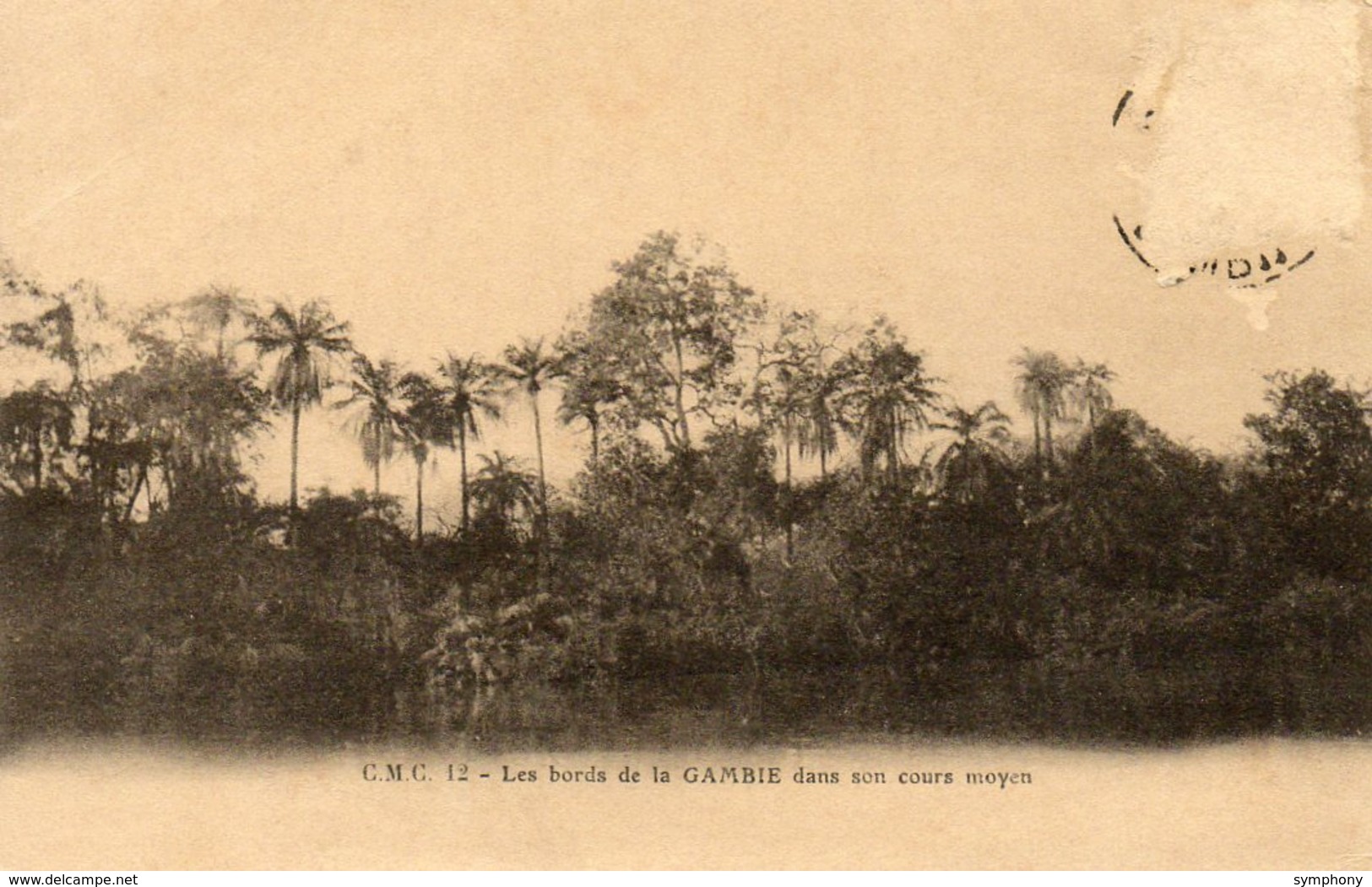 Gambie. CPA.  Les Bords De La Gambie Dans Son Cours Moyen.  1920. Scan Du Verso. - Gambia