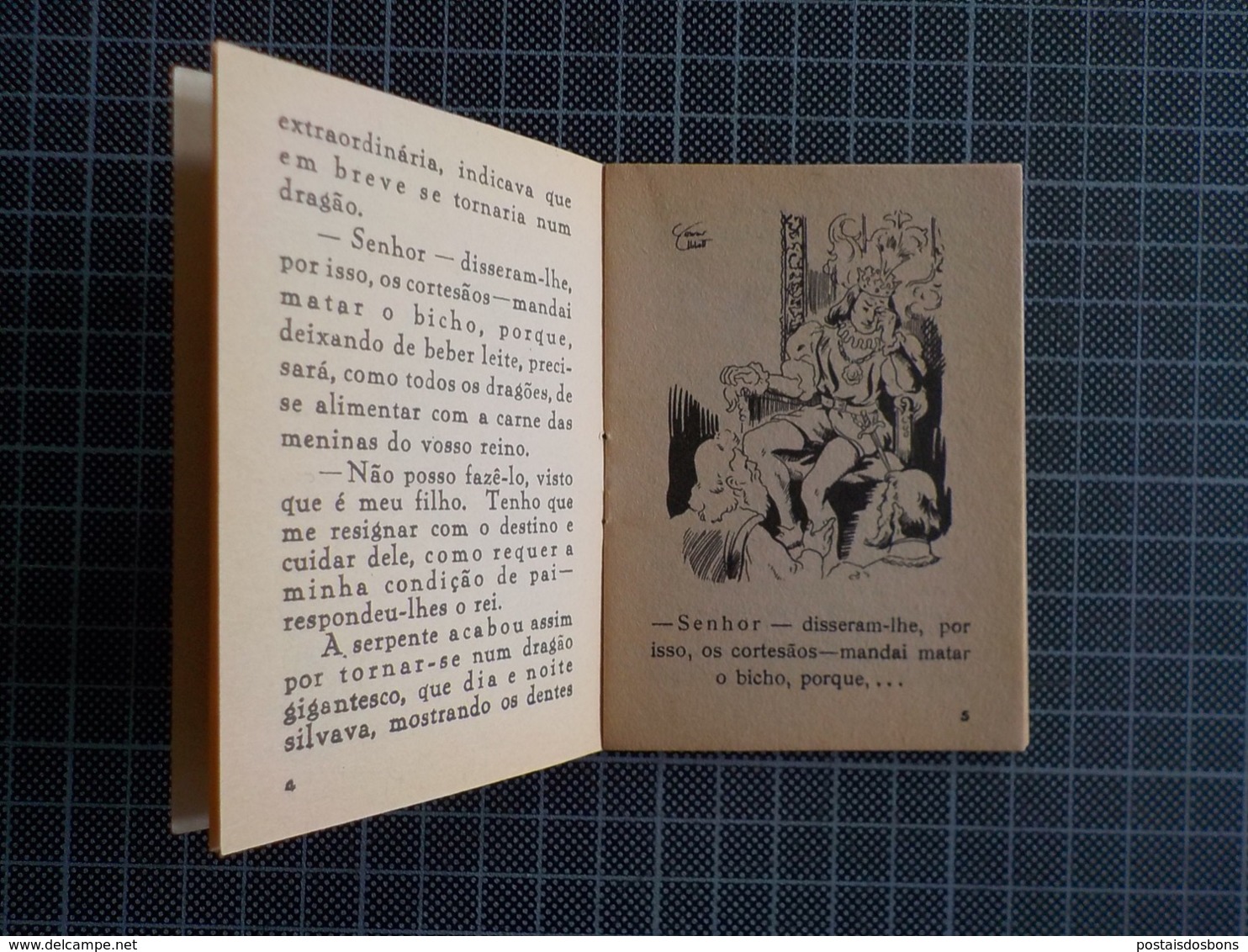 Cx 10) MAJORA Conto Infantil Portugal Ilustrado César Abbott A MENINA E O DRAGÃO 9,8X7,5cm Coleção Formiguinha - Junior