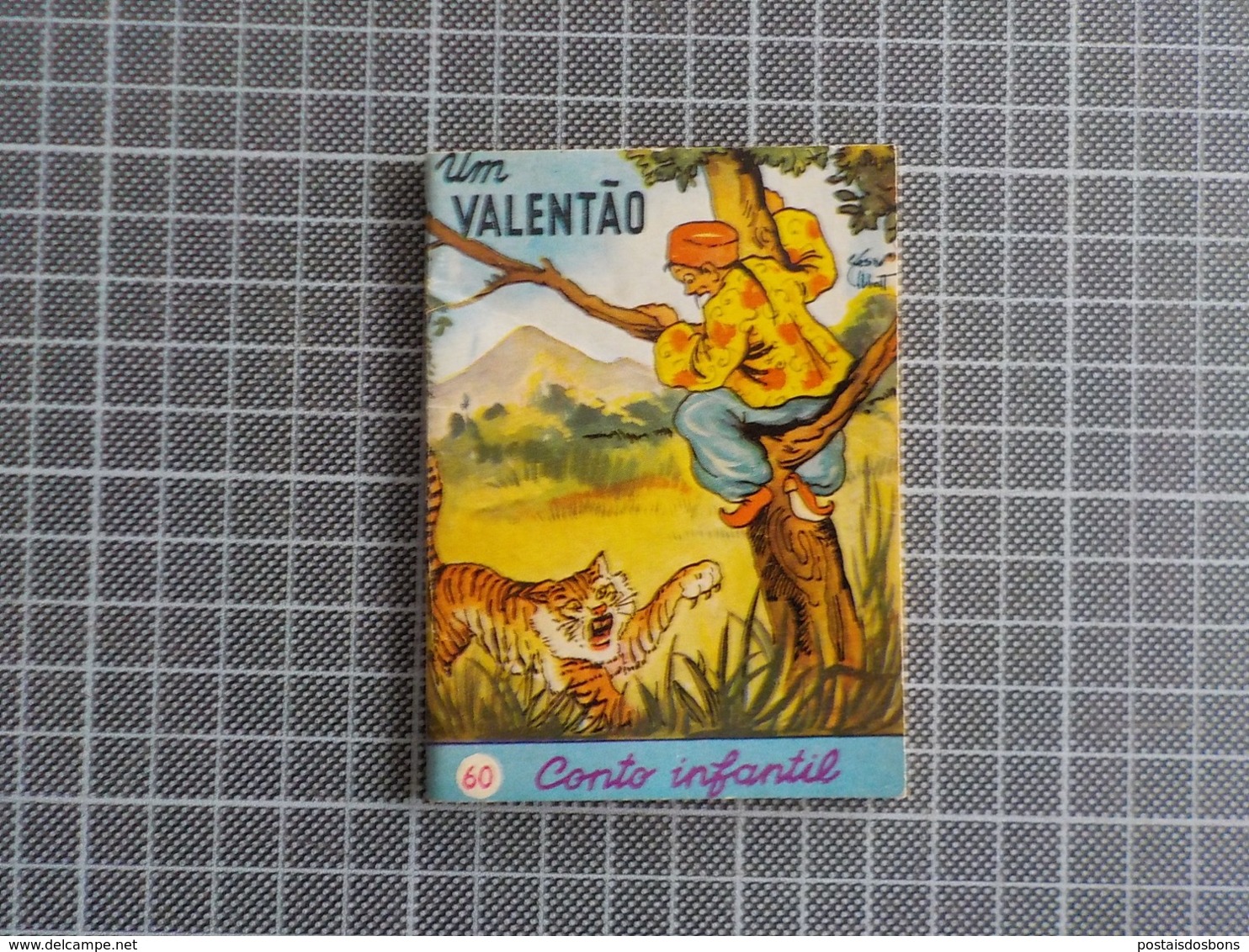 Cx 10) MAJORA Conto Infantil Portugal Ilustrado César Abbott UM VALENTÃO 9,8X7,5cm Coleção Formiguinha - Junior