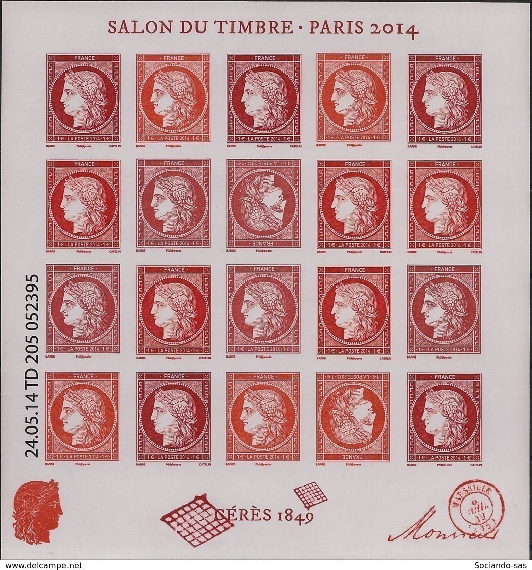 France - 2014 - N° Yv. F4871 - Bloc Cérès - Salon Du Timbre - Neuf Luxe ** / MNH / Postfrisch - Ungebraucht