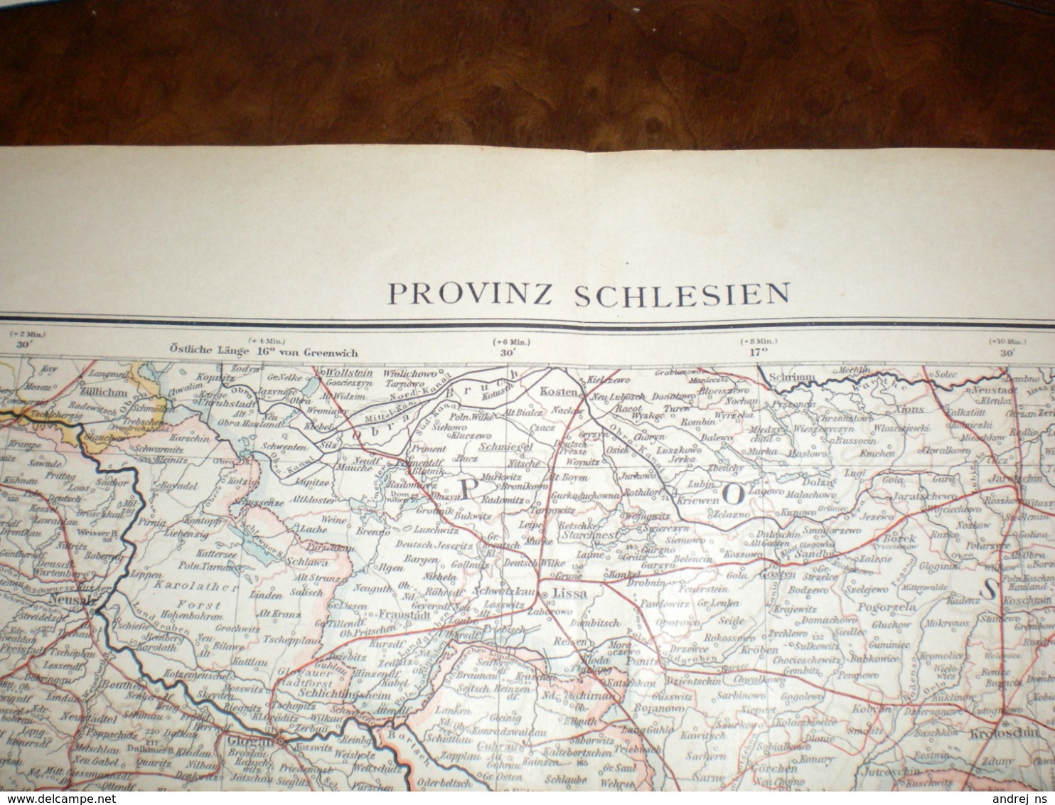 Provinz Schleisen Volks Und Familien Atlas A Shobel Leipzig 1901 Big Map - Cartes Géographiques
