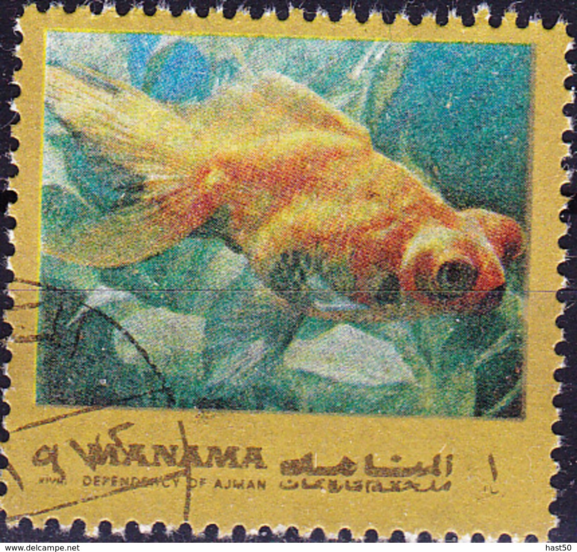 Ajman-Manama - Fische Des Mittelmeeres (MiNr: 935aA) 1972 - Gest Used Obl - Manama