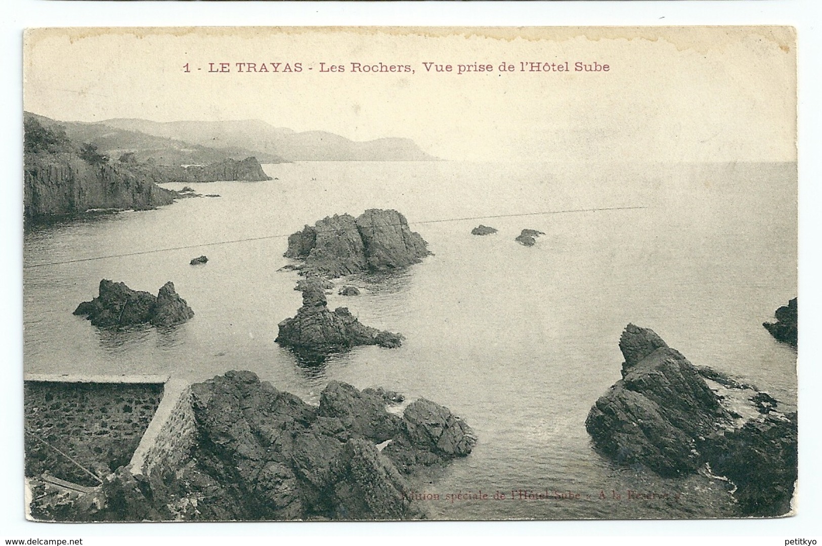 83 - Le Trayas - Les Rochers, Vue Prise De L'Hôtel Sube - Saint-Raphaël