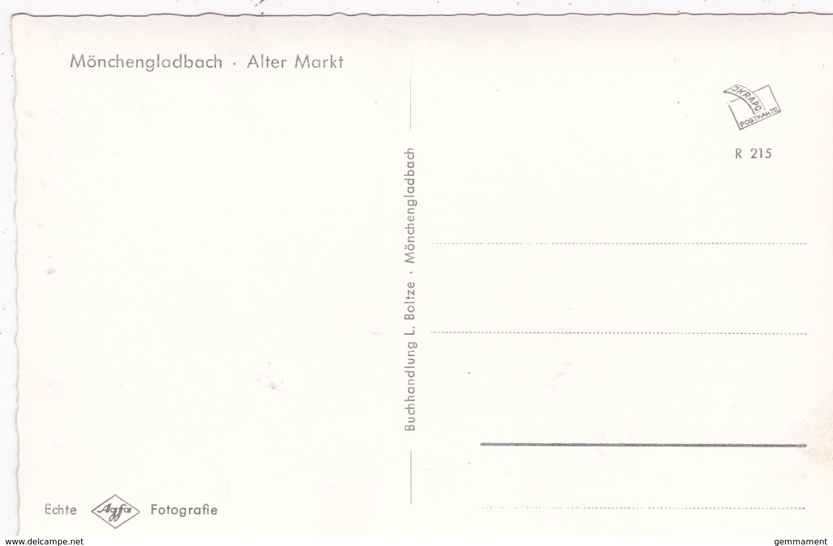 MANCHENGLADBACH -ALTER MARKT - Moenchengladbach