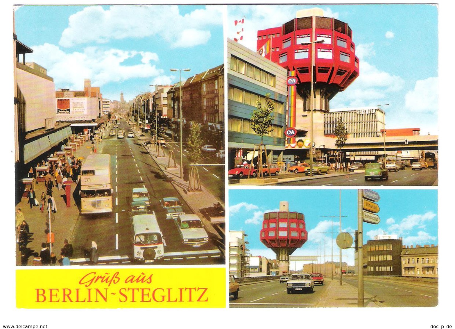 Deutschland - Berlin Steglitz - C&A Kaufhaus - Cars - Autos - Old Bus - Steglitz