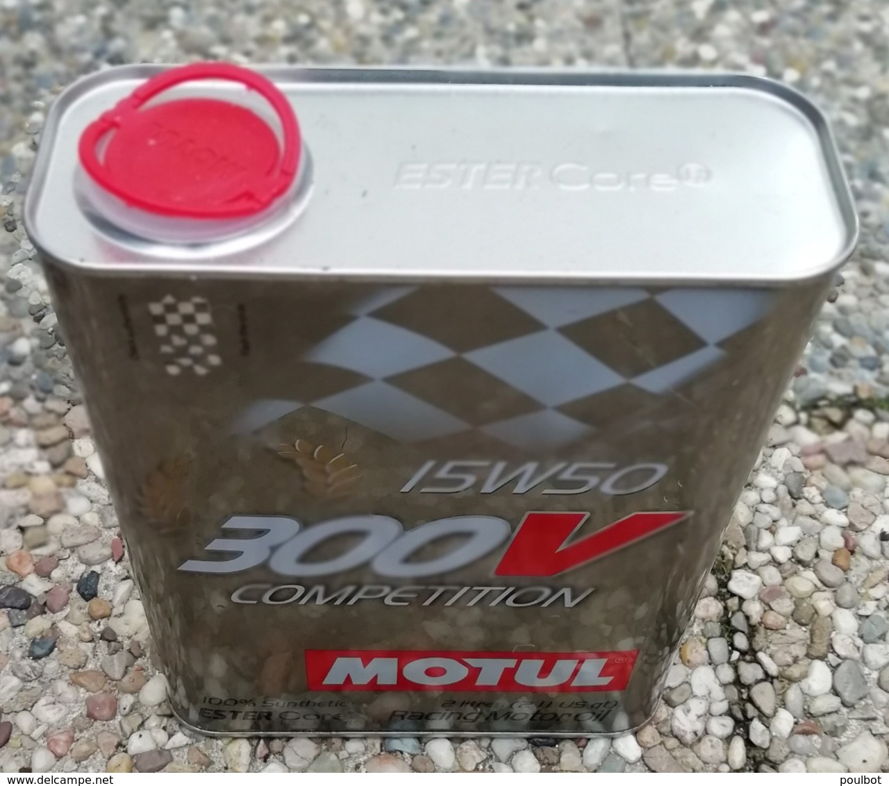 MOTUL  15 W 50 300 V Competition  Bidon D Huile Ancien En Tole Pour Collection - Voitures