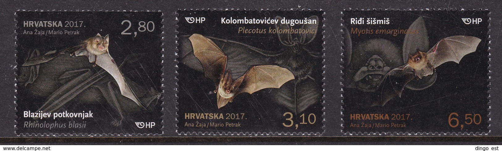 Croatia, Fauna, Animals, Bats MNH / 2017 - Bats