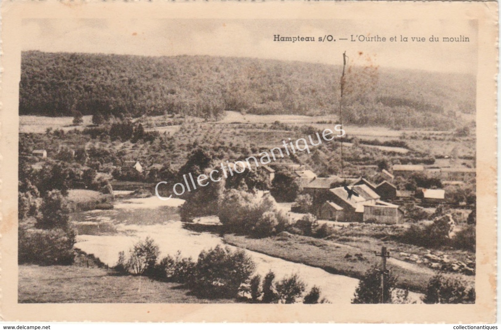 CPA Hampteau S/O - L'Ourthe Et La Vue Du Moulin 1948 - - Hotton