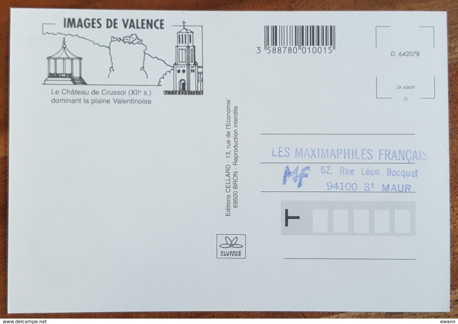 CM 1998 - YT N°3169 - CHATEAU DE CRUSSOL - ST PERAY + Flamme - 1990-1999