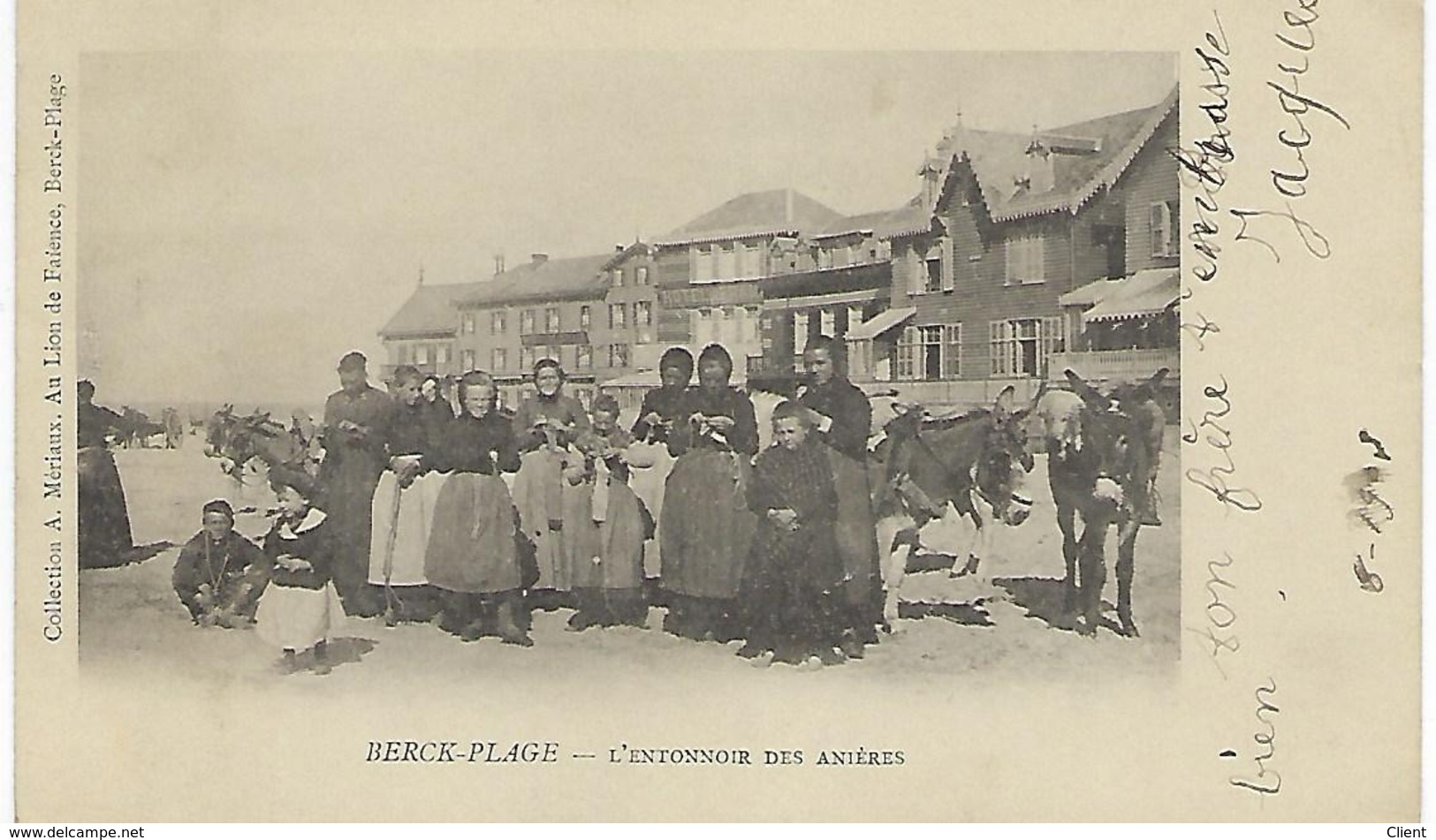 FRANCE - BERCK-PLAGE - L'ENTONNOIR DES ANIERES 1903 - Berck