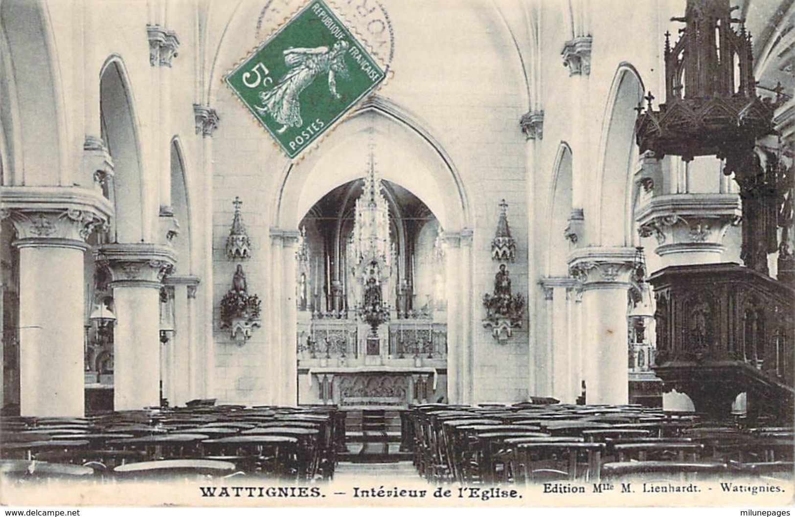 59 NORD L'Intérieur De L'église De WATTIGNIES - Other & Unclassified