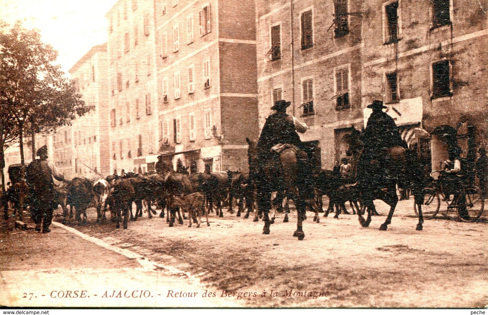 N°77807 -cpa Ajaccio -retour Des Bergers à La Montagne- - Ajaccio