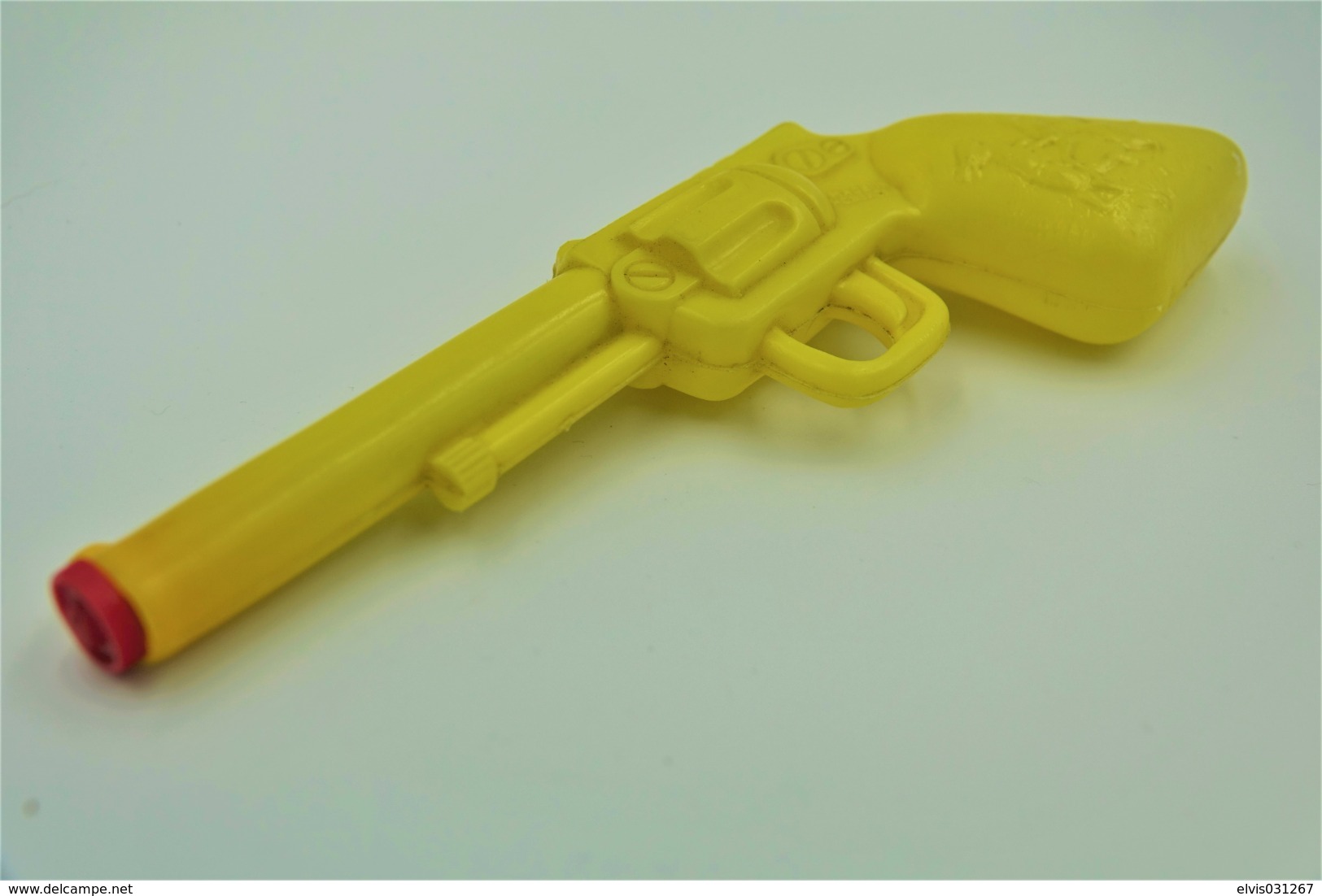 Vintage TOY GUN :  WATER PLASTIC SQUEEZE SQUIRT REVOLVER - L=15cm - 1950s - Keywords : Cap - Cork - Rifle - Pistol - - Armes Neutralisées