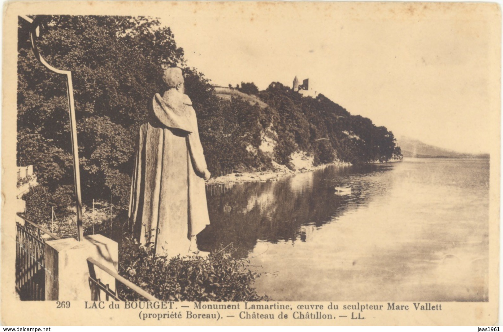 POSTCARD. FRANCE. BOURGET LAKE - Otros & Sin Clasificación