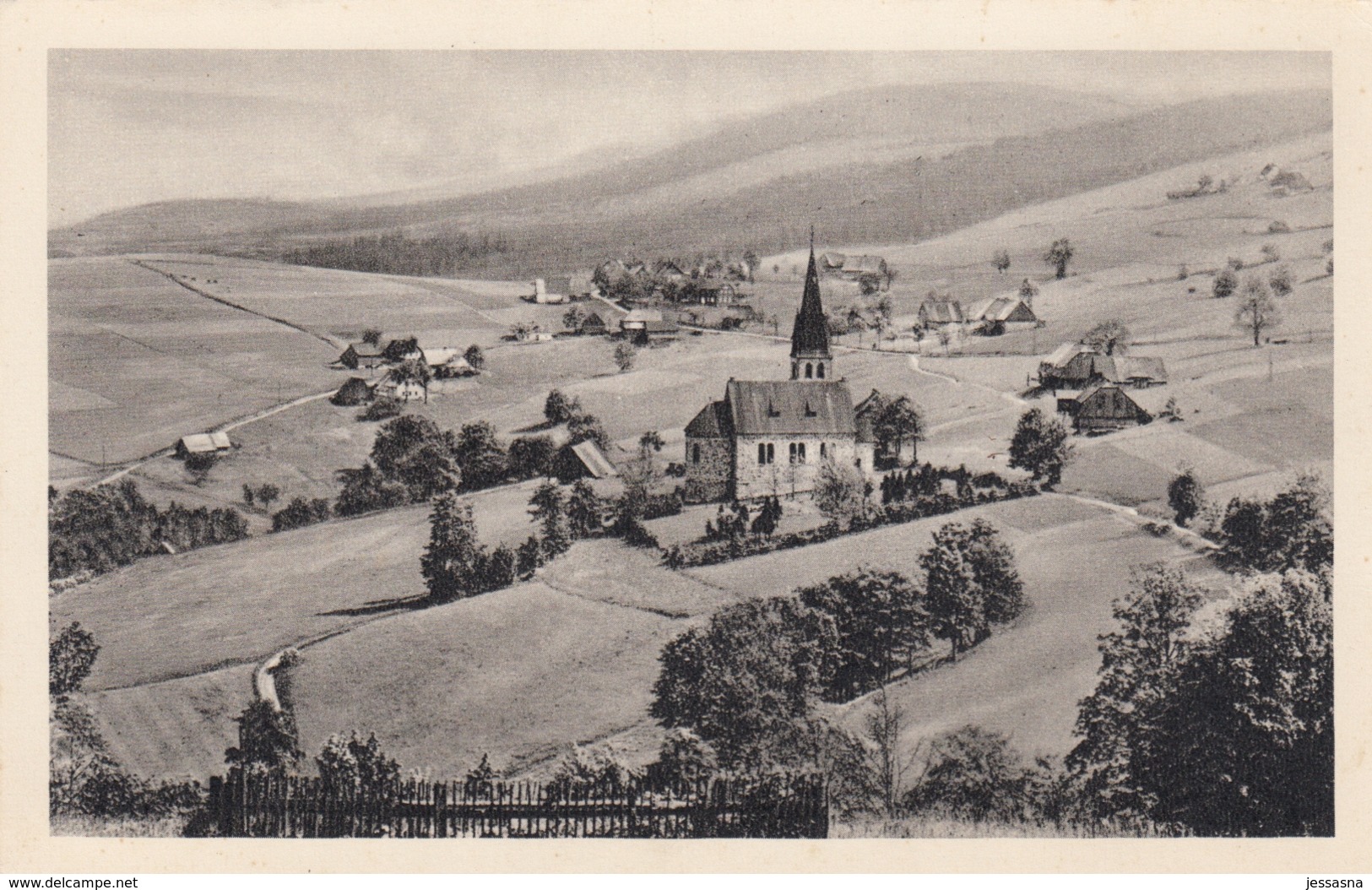 AK - GRUNWALD In Schlesien - Panorama Mit Dorfkirche - Polen