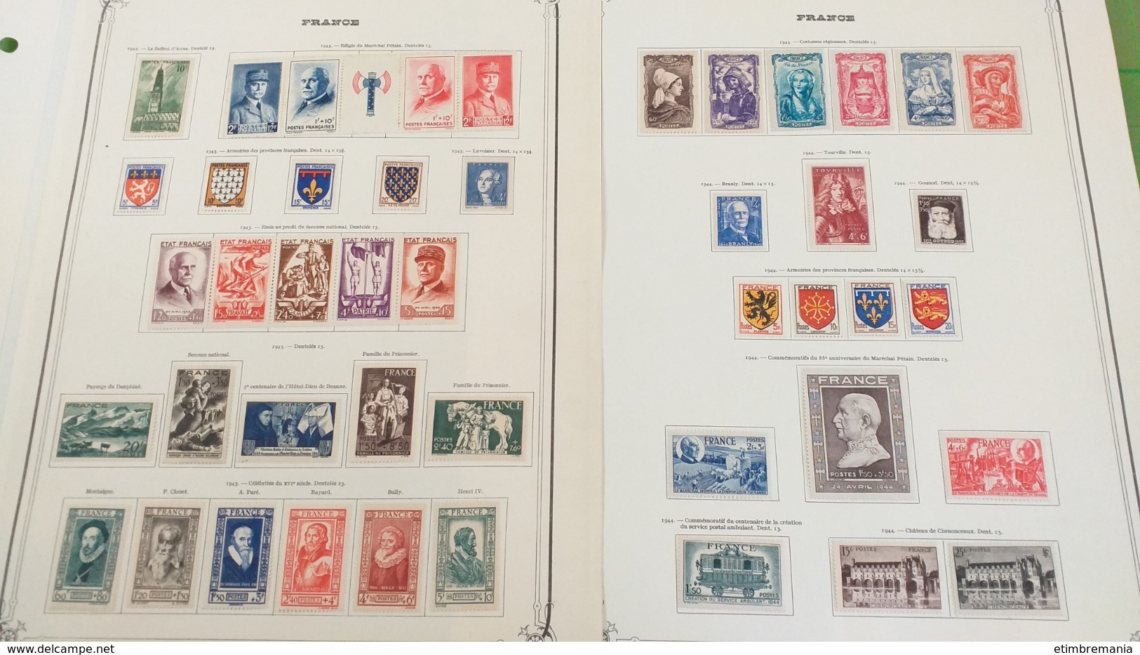 LOT N° 1048 FRANCE 1939 / 1985 neufs * / ** collection dans un album yvert charniere jusqu'en 1971 ensuite neufs **