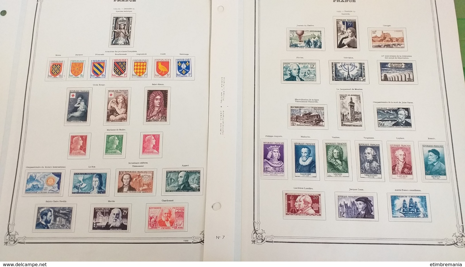 LOT N° 1048 FRANCE 1939 / 1985 neufs * / ** collection dans un album yvert charniere jusqu'en 1971 ensuite neufs **