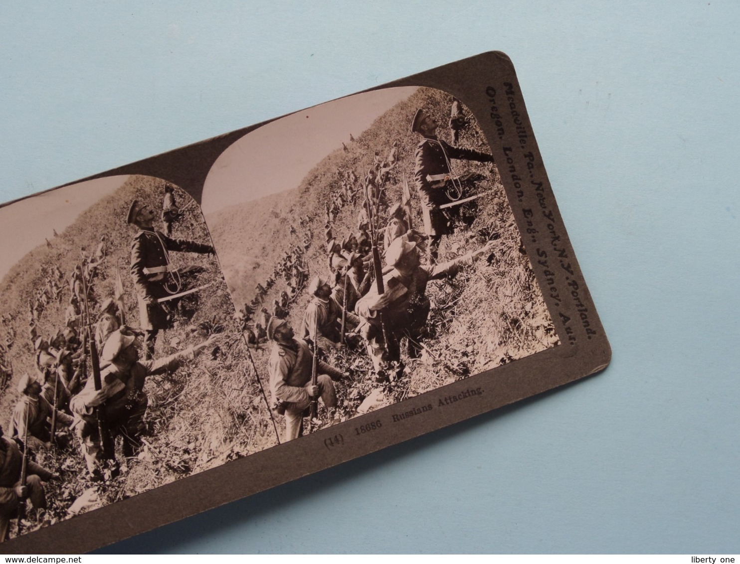 RUSSIANS ATTACKING ( 14 ) 18686 ( Stereo Photo / KEYSTONE ) ! - Stereoscoop