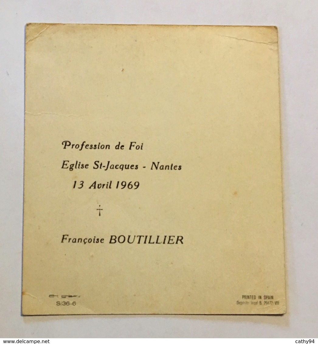 13 Avril 1969 - Profession De Foi Église St Jacques - Nantes - Sonstige & Ohne Zuordnung