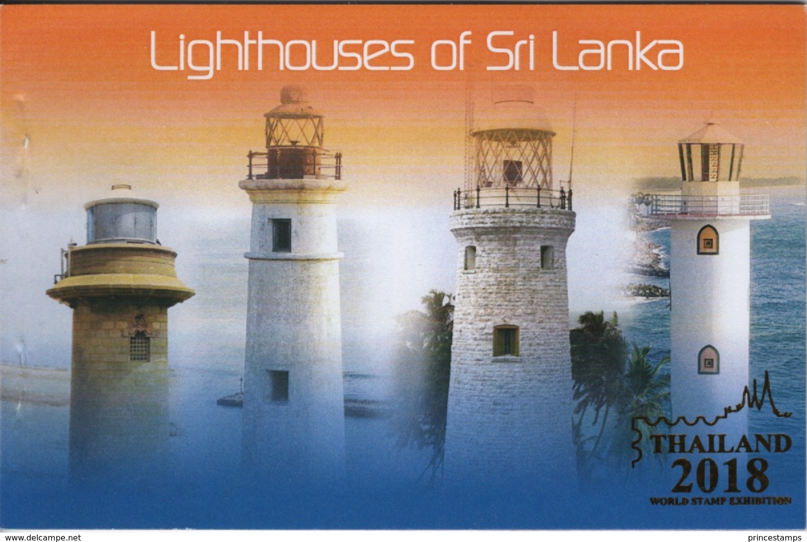 Sri Lanka (2018) - Prestige Booklet -  /  Expo Gold Overprint - Leuchtturm - Faro - Phares - Lighthouses - Phares