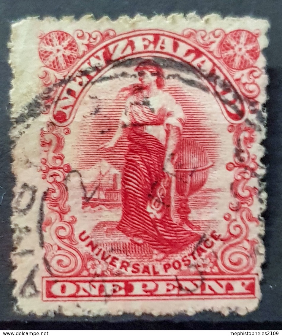 NEW ZEALAND 1901 - Canceled - Sc# 99 - 1p - Used Stamps