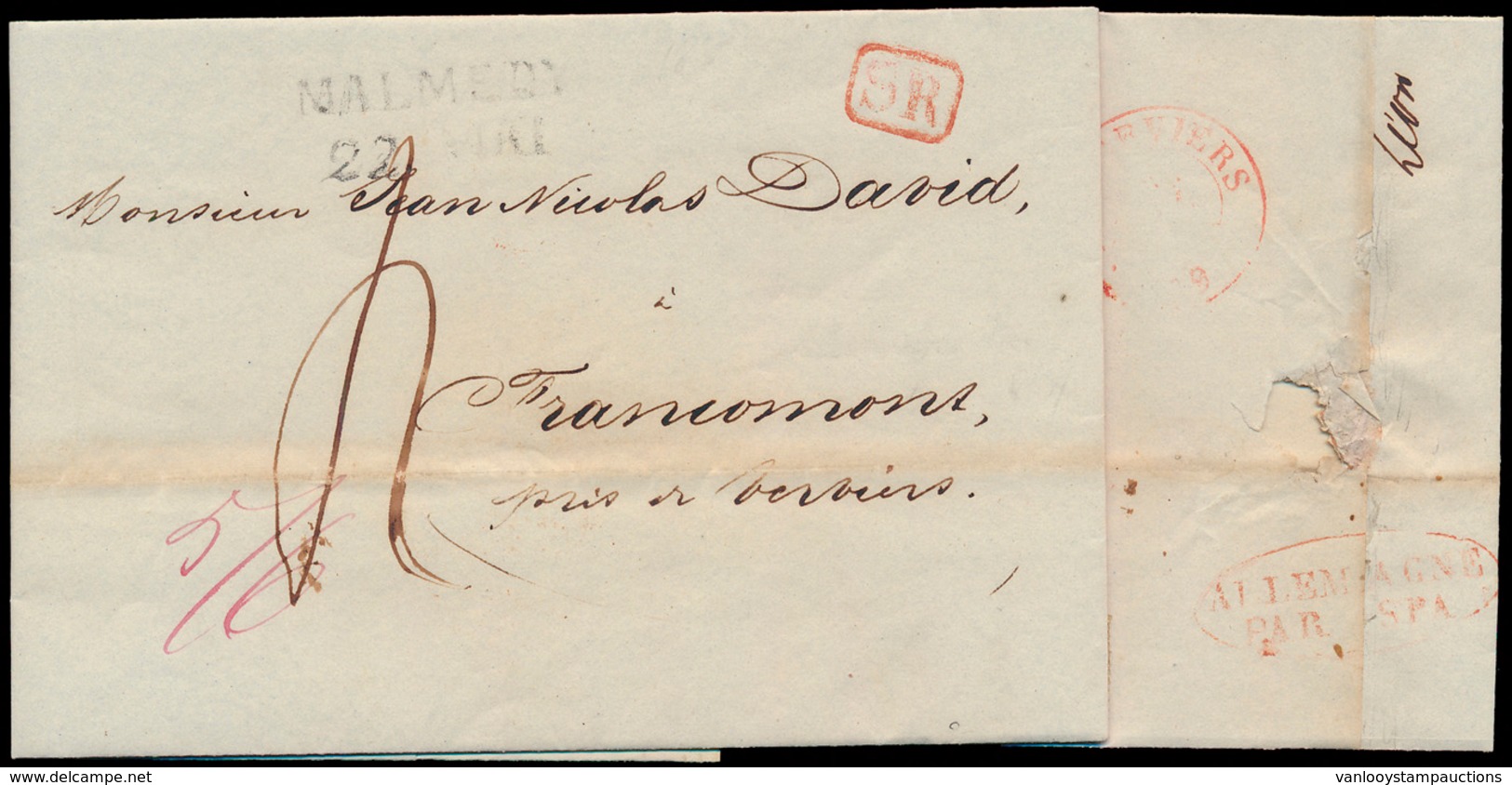 ) 1839, Brief Van Malmedy (behor - Other & Unclassified