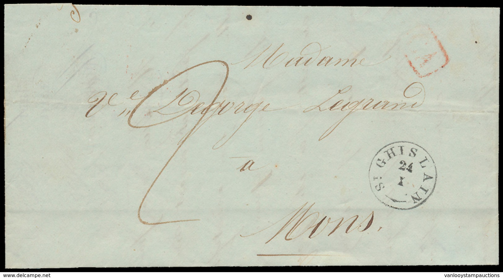 ) 1842, Brief Van St Ghislain, S - Other & Unclassified