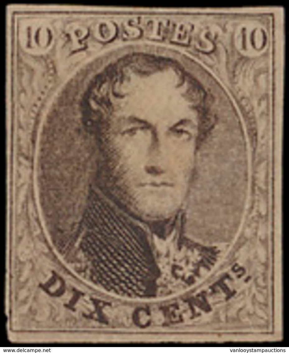* N° 10 '10 Cent. Bruin' Met Ori - 1849-1865 Medallions (Other)