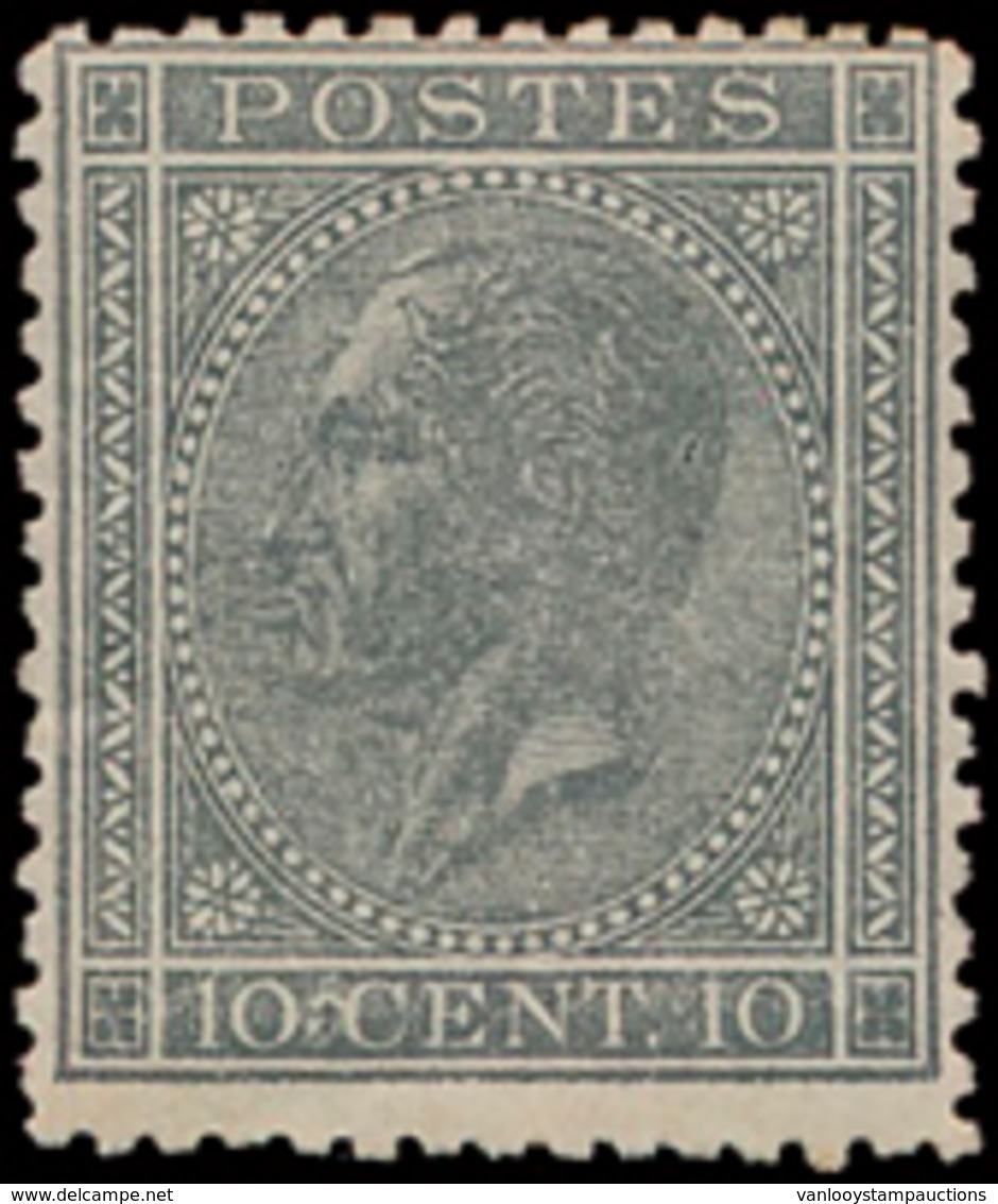 * N° 17 '10 Cent. Grijs' Zeer Fr - 1865-1866 Profile Left