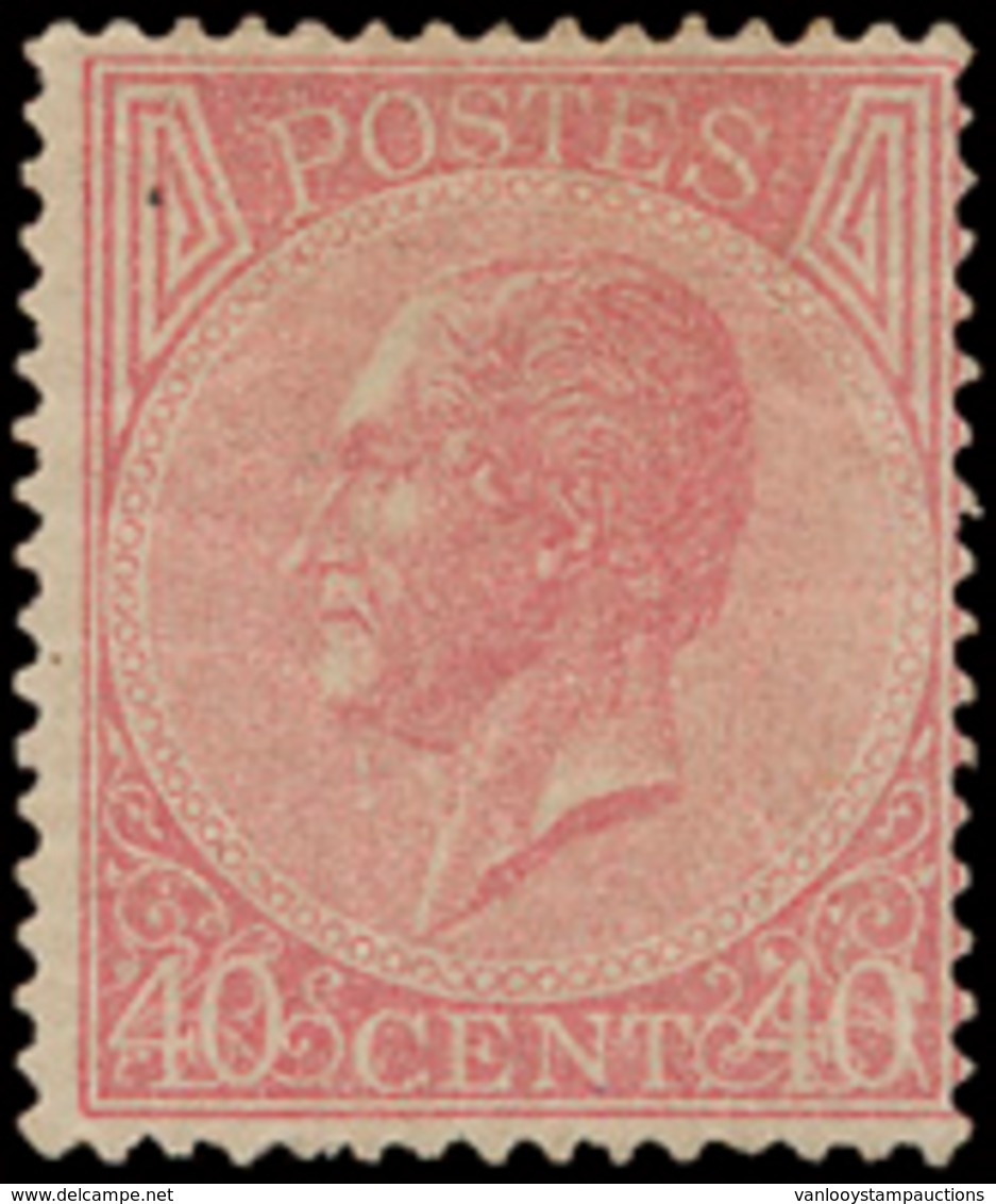 * N° 20A '40c Bleekroze' Mooie C - 1865-1866 Profile Left