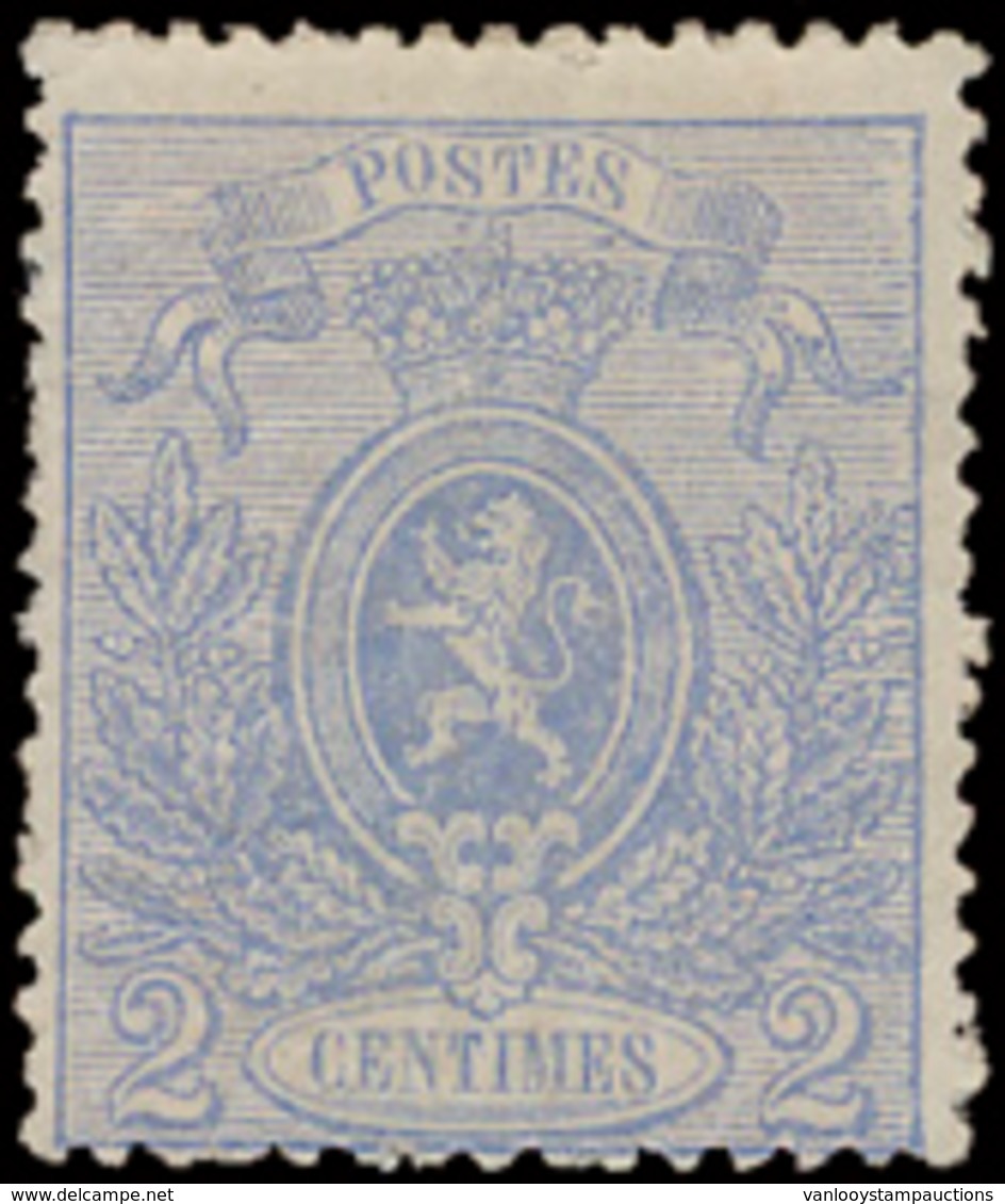 * N° 24Ab '2 Cent. Violetblauw' - 1866-1867 Coat Of Arms
