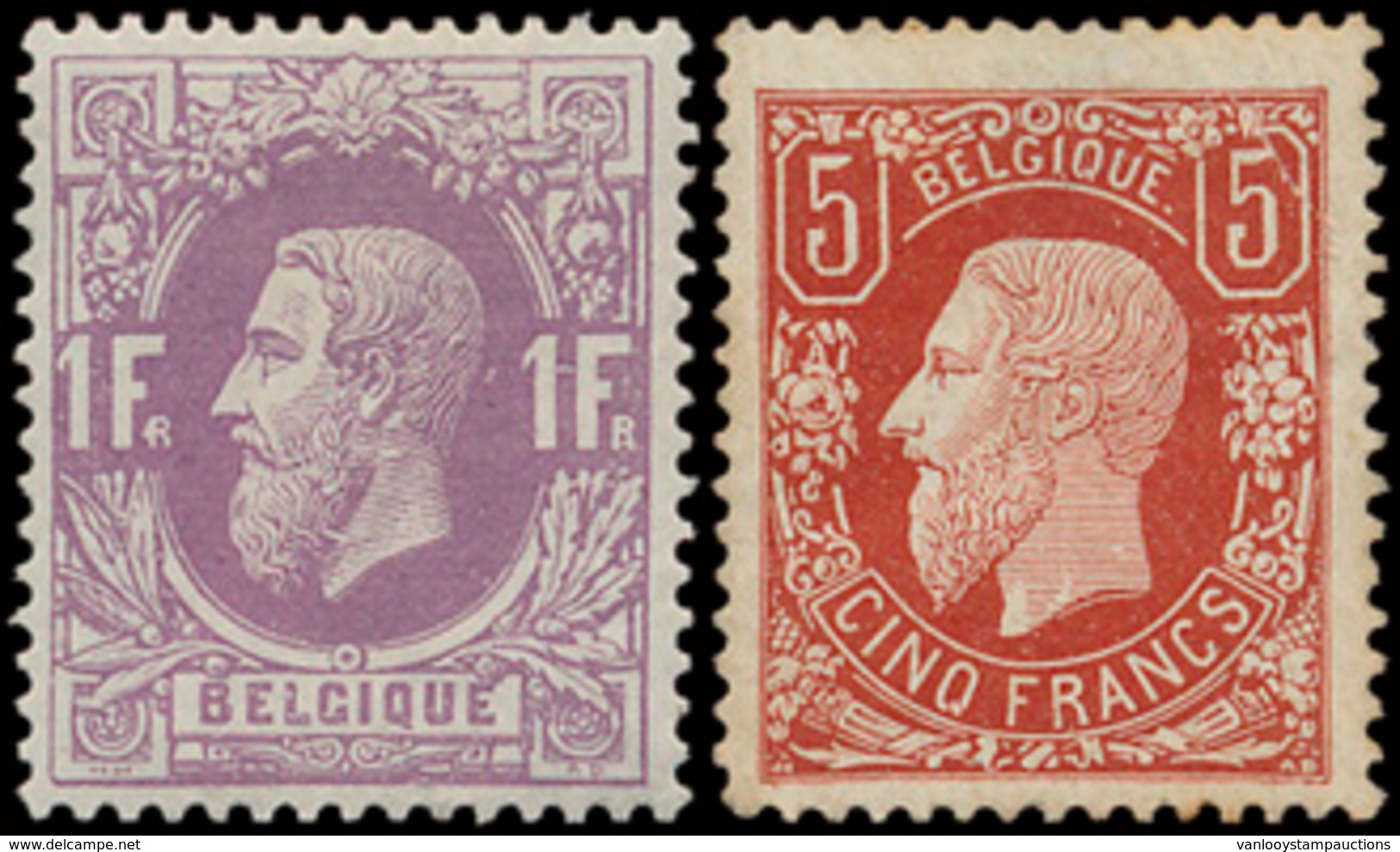 * N° 26/36 'Volledige Reeks' Ver - 1869-1883 Leopold II