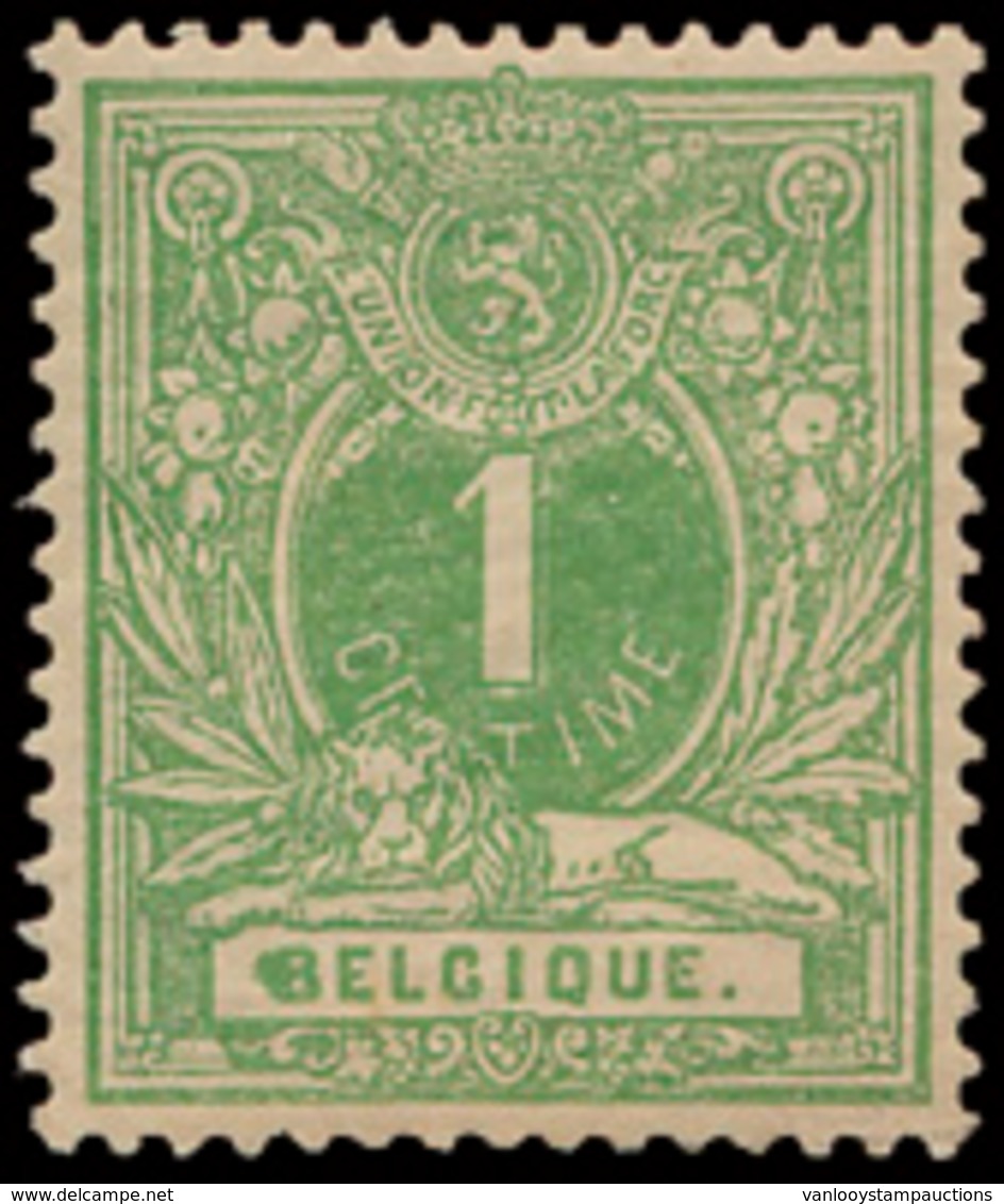 ** N° 26a-Cu '1 Cent. Groen' Kleu - 1869-1883 Leopold II