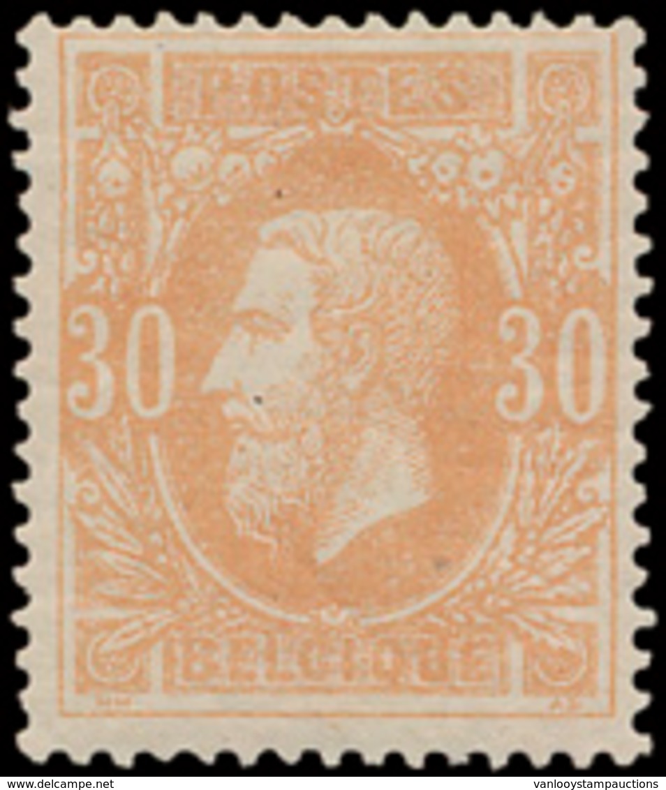 ** N° 33 '30 Cent. Okerrood' Zeer - 1869-1883 Leopold II