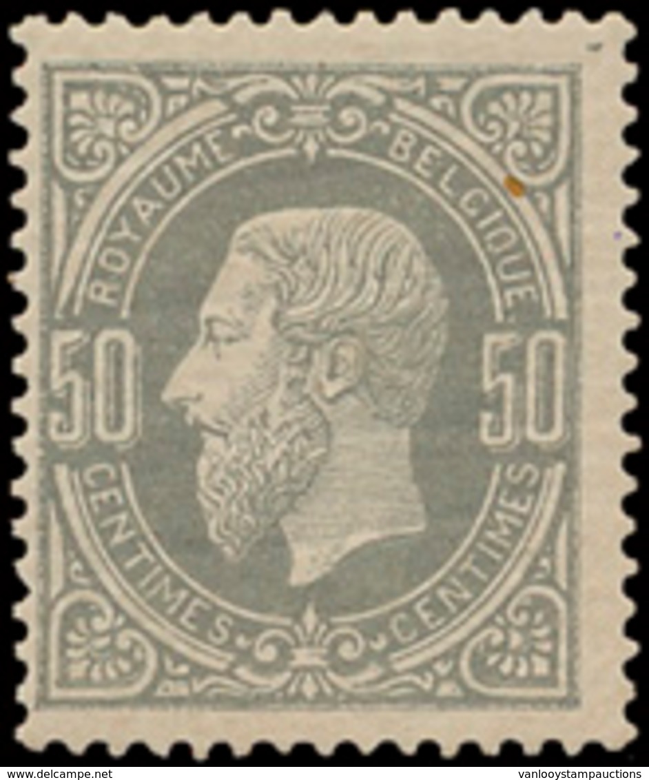 * N° 35 '50 Cent. Grijs' Miniem - 1869-1883 Leopold II