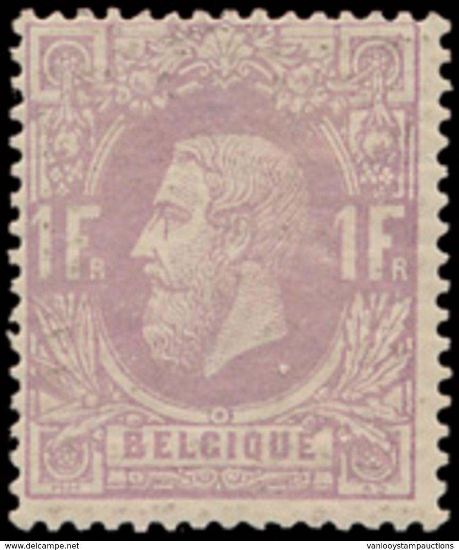 * N° 36 '1 Fr Mauve' Zeer Fris, - 1869-1883 Leopold II