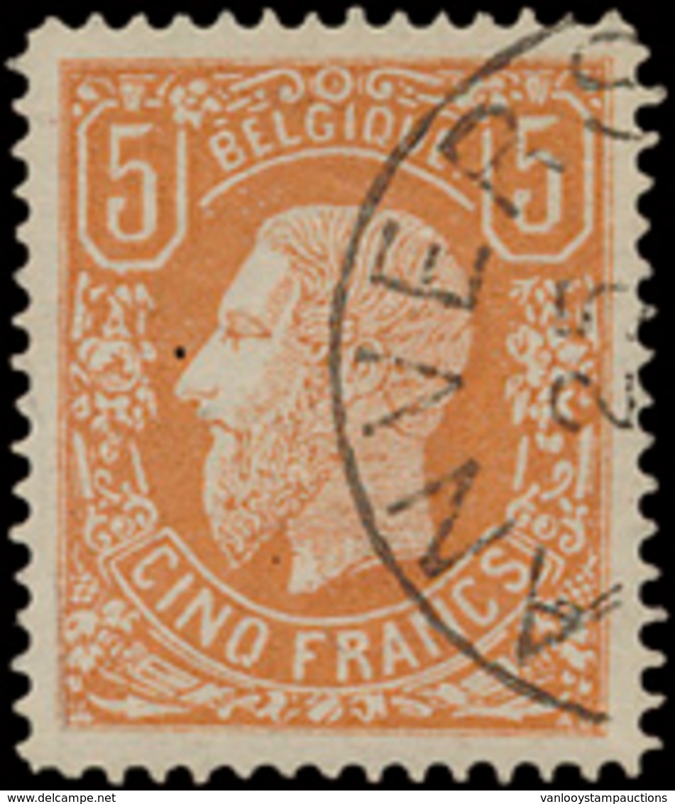 N° 37A '5F Lichtbruin' FOURNIE - 1869-1883 Leopold II