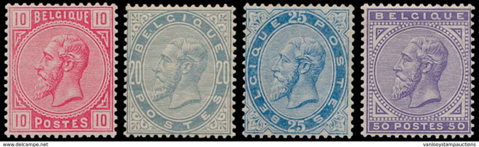 ** N° 38/41 'Volledige Reeks' Fri - 1869-1883 Leopold II