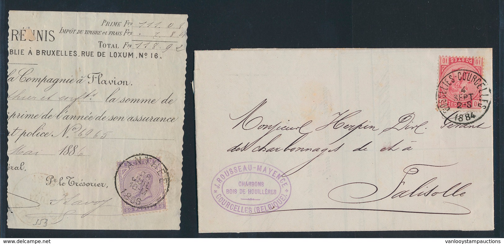) N° 38, Op Mooie Brief Uit Goss - 1869-1883 Leopold II