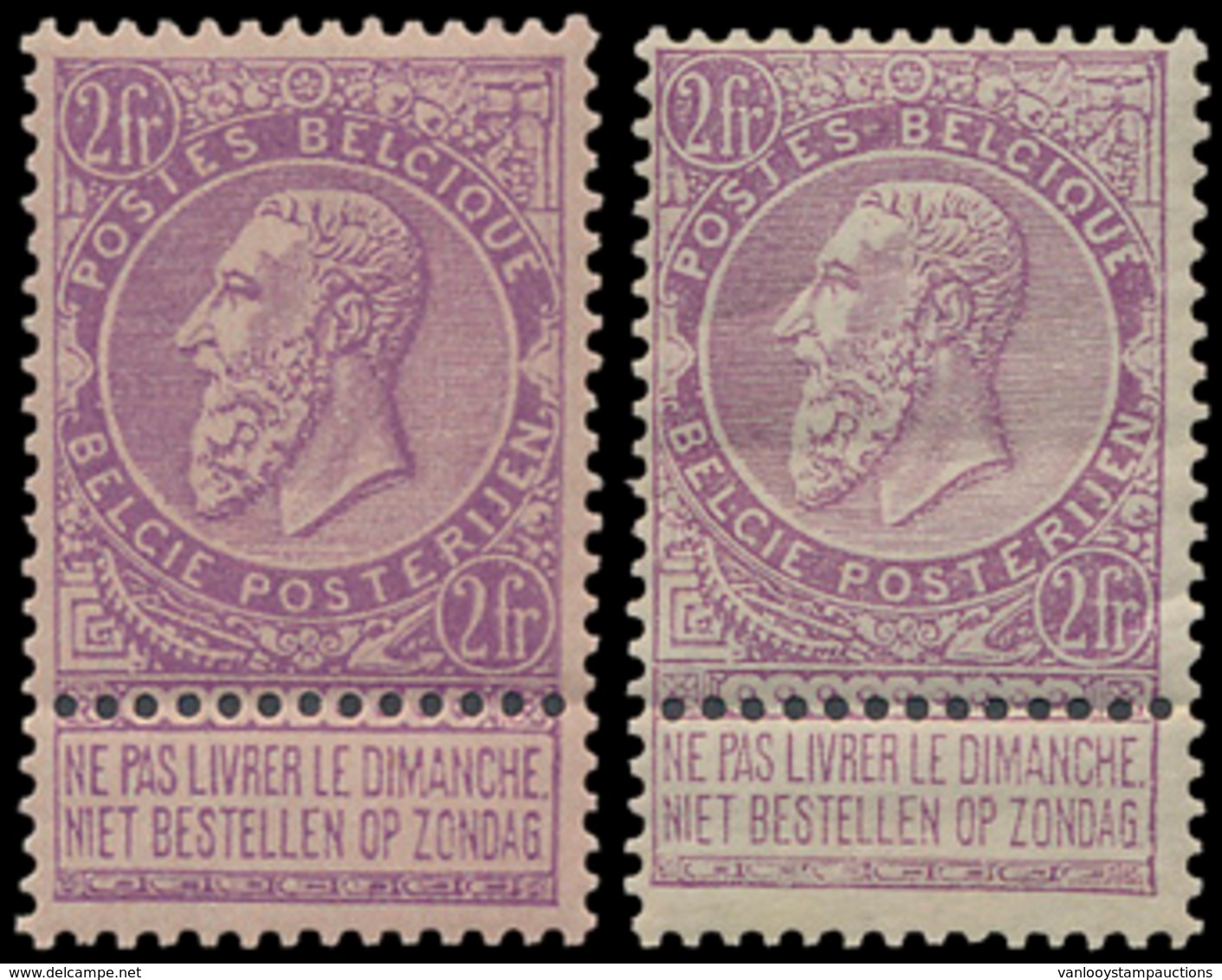 ** N° 53/67 'Volledige Reeks' Ver - 1893-1900 Thin Beard