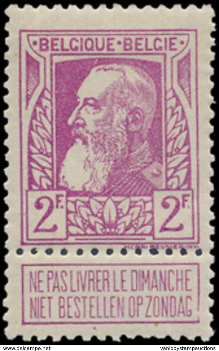 * N° 74/80 + 2 Kleurnuances 76a - 1905 Thick Beard