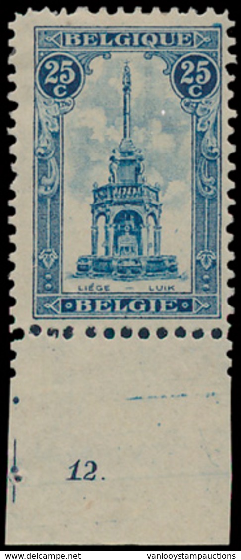 * N° 164, Met Plaatnr. 12, Zm. - Unused Stamps