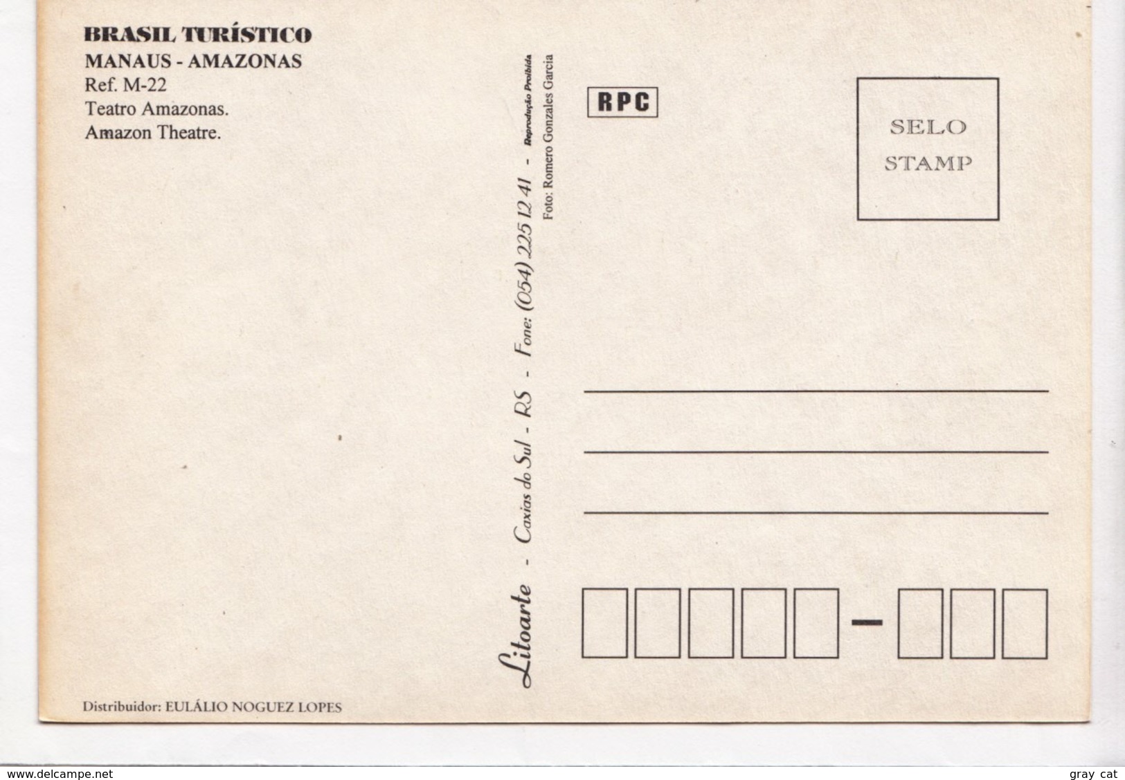 Teatro Amazonas, Manaus - Amazonas, Brasil, Brazil, Unused Postcard [23656] - Manaus